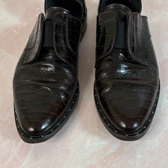 Freda Salvador Oxblood Textured Loafers - Picture 12 of 12